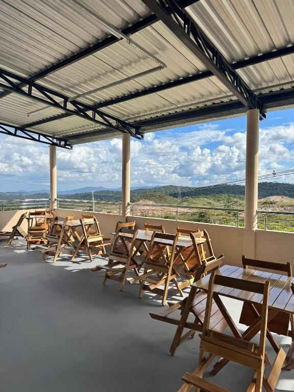 Terrace with mountain view
